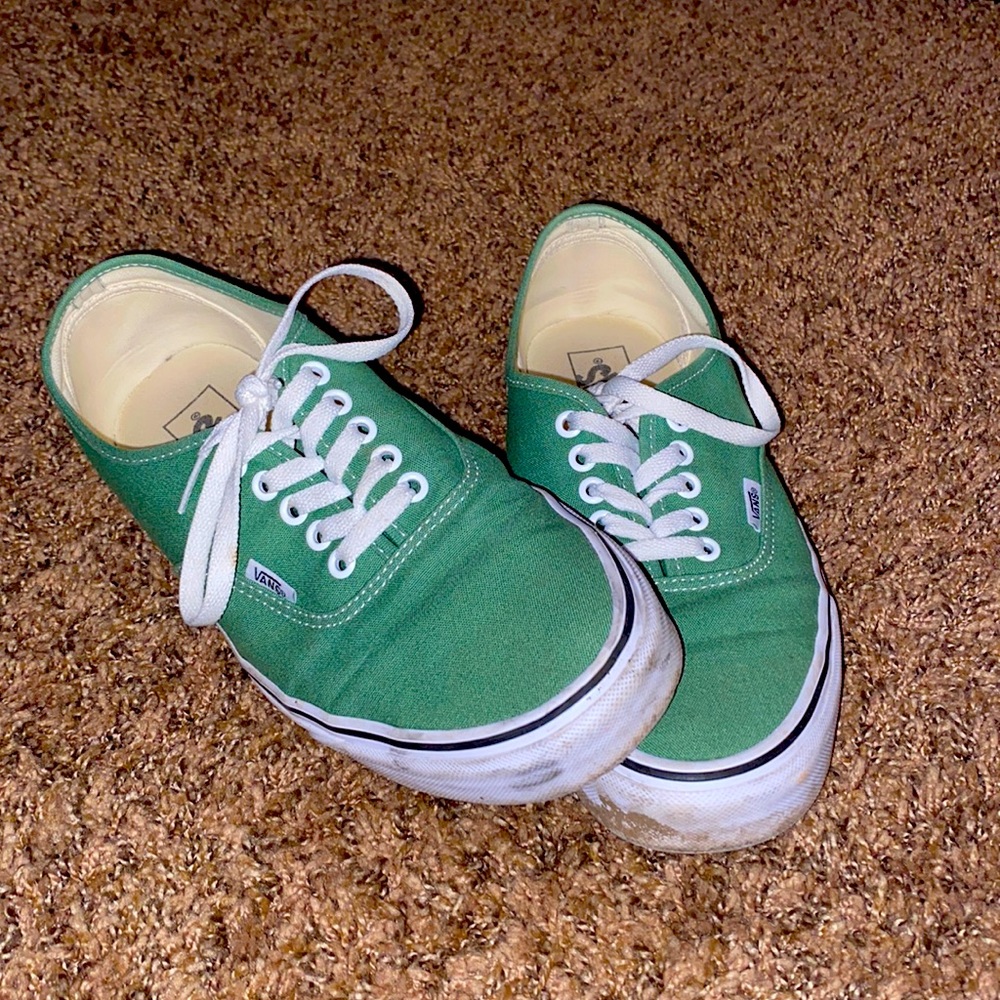 Forest Green Vans 9.5 M / 11 W